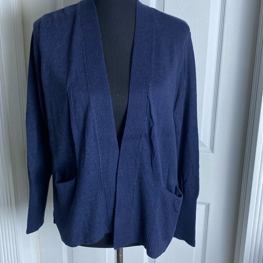 Sonoma Women’s Dark Blue Cardigan Sweater sz L NWT